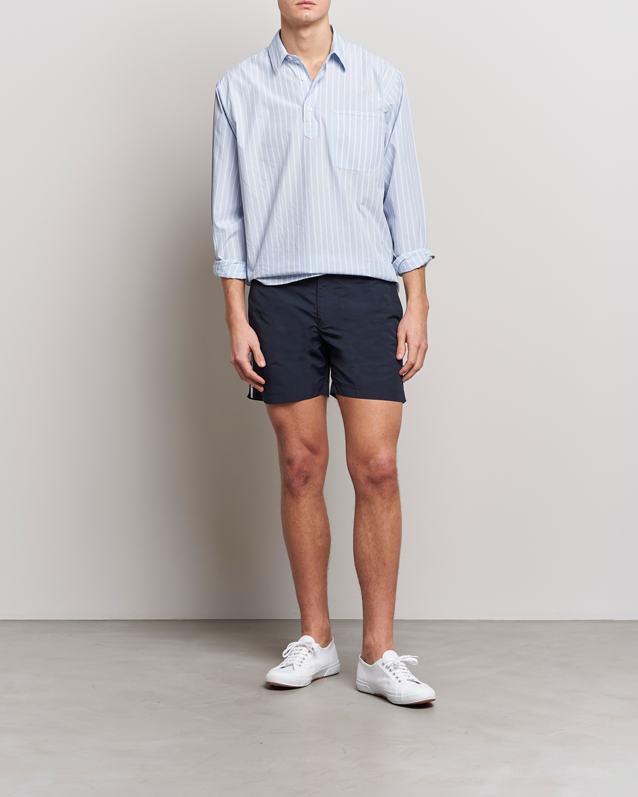 Homme | Chemises | Orlebar Brown | Shanklin Relaxed Fit Overhead Shirt Serenity Blue