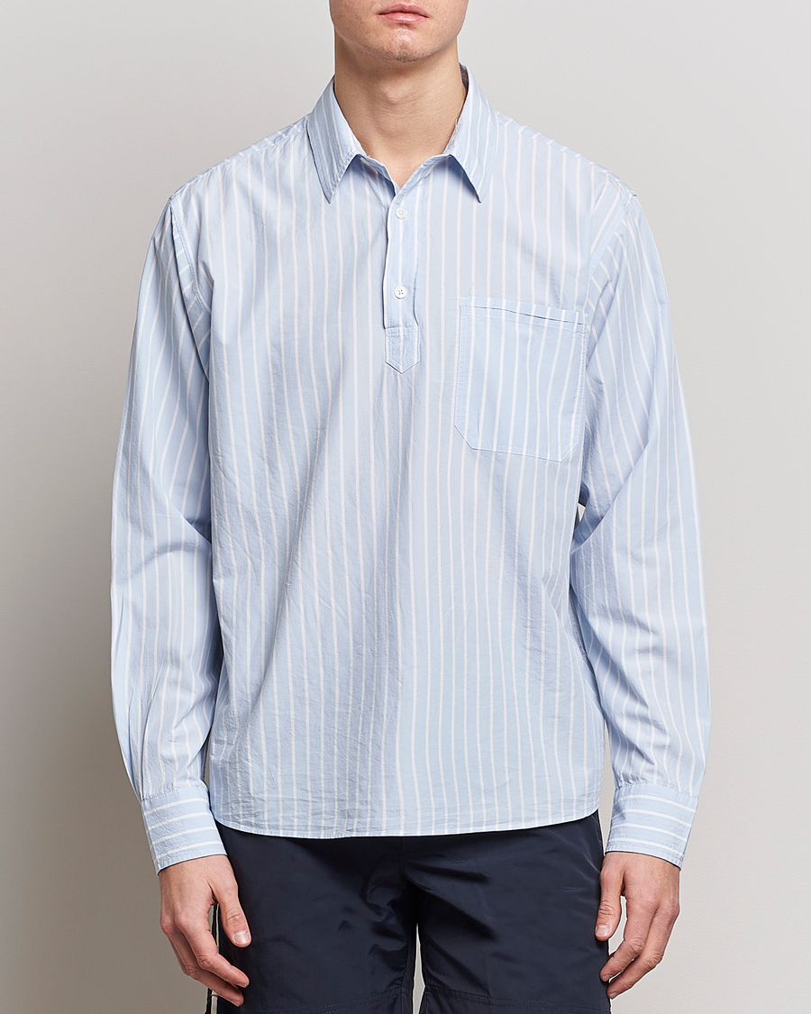 Homme | Chemises | Orlebar Brown | Shanklin Relaxed Fit Overhead Shirt Serenity Blue