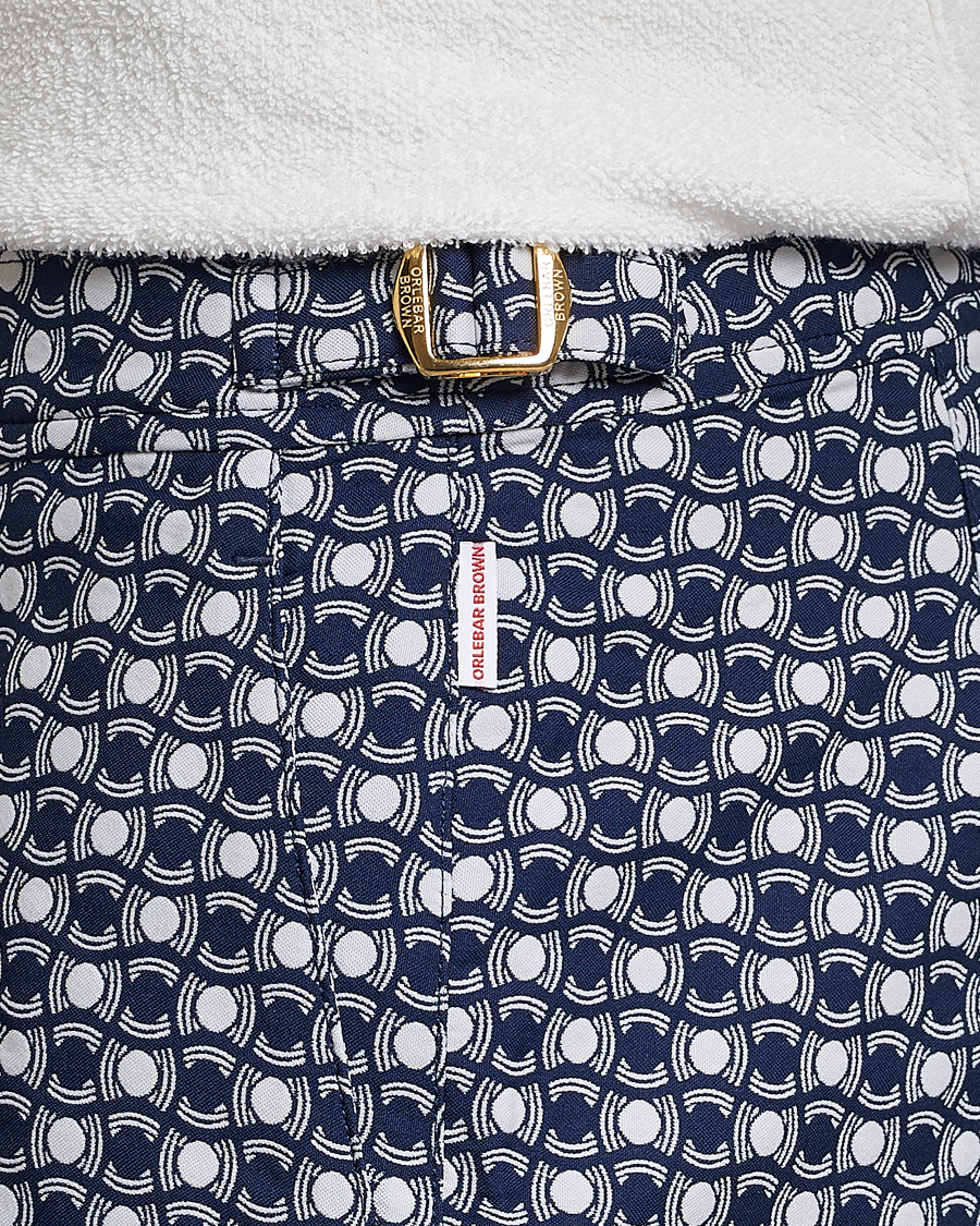 Homme | Maillots De Bain | Orlebar Brown | Bulldog Tela Jacquard Swimshorts Night Iris