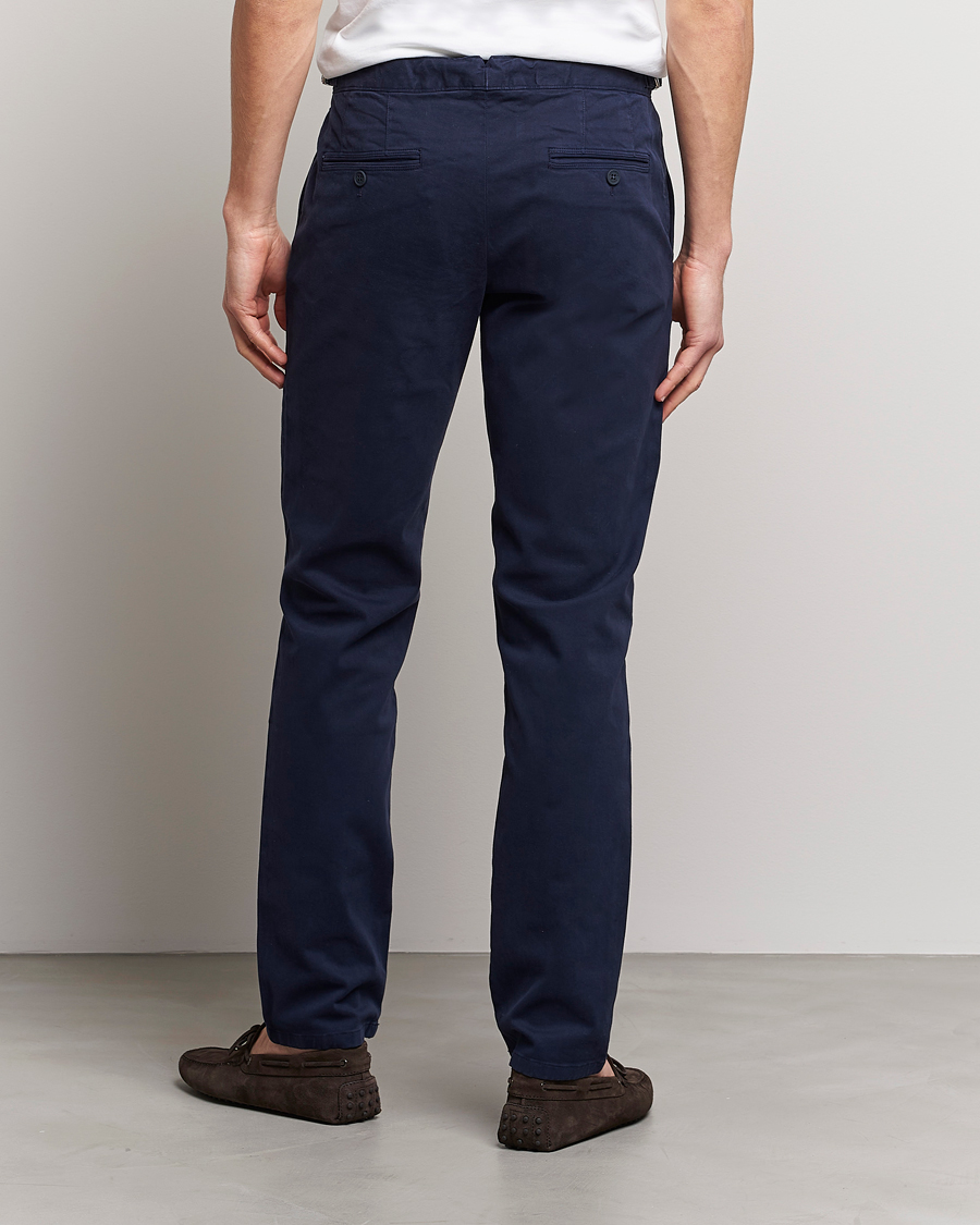 Homme | Pantalons | Orlebar Brown | Fallon Cotton Stretch Trousers Dark Navy