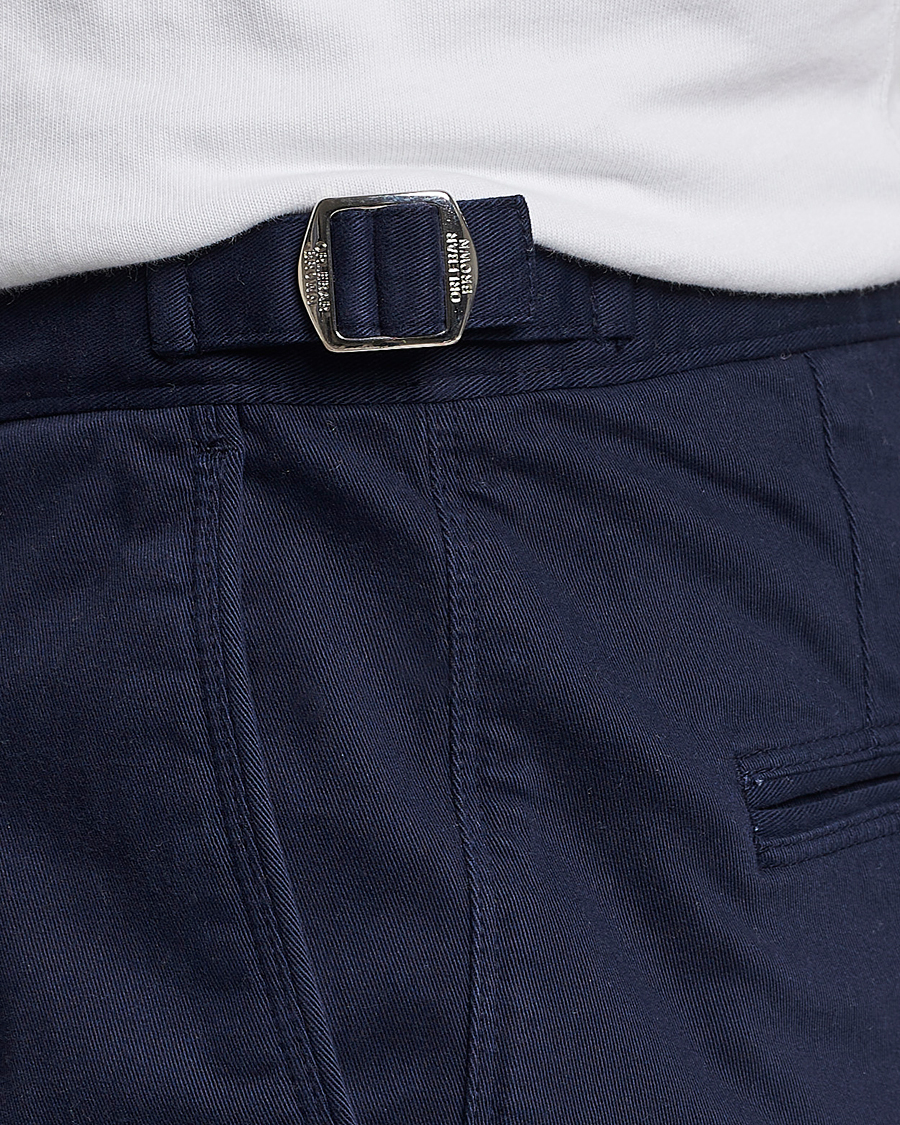 Homme | Pantalons | Orlebar Brown | Fallon Cotton Stretch Trousers Dark Navy
