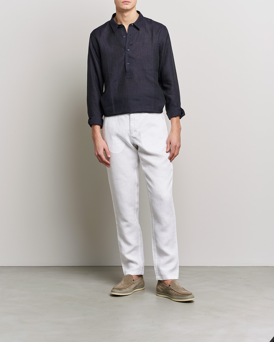 Homme | Pantalons | Orlebar Brown | Griffon Linen Trousers White