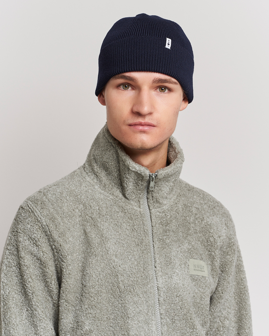 Homme | NN07 Niko Merino Beanie Navy Blue | NN07 | Niko Merino Beanie Navy Blue