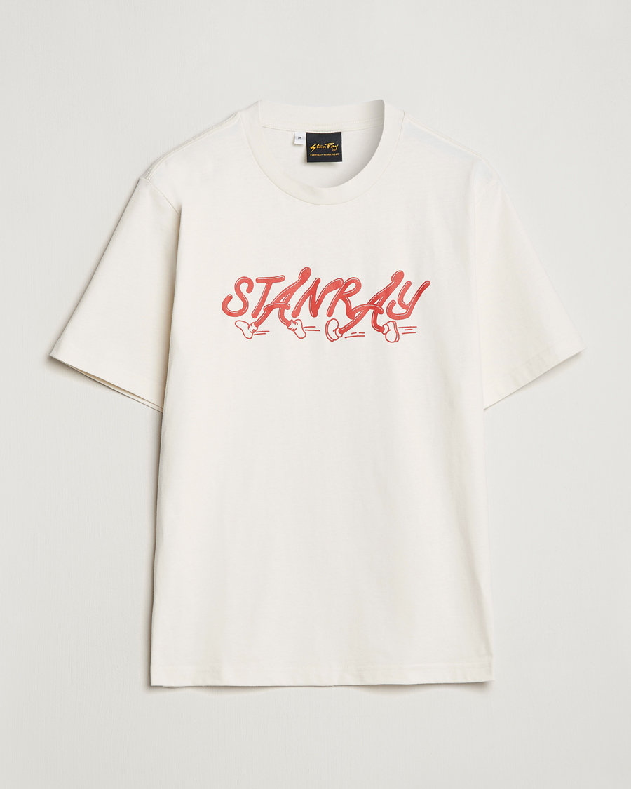 Homme | T-shirts | Stan Ray | Running Crew Neck T-Shirt Natural