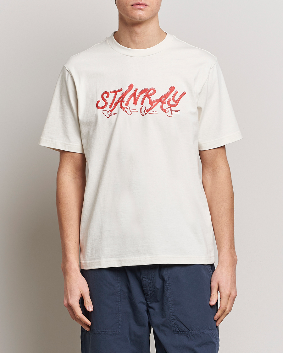 Homme | T-shirts | Stan Ray | Running Crew Neck T-Shirt Natural