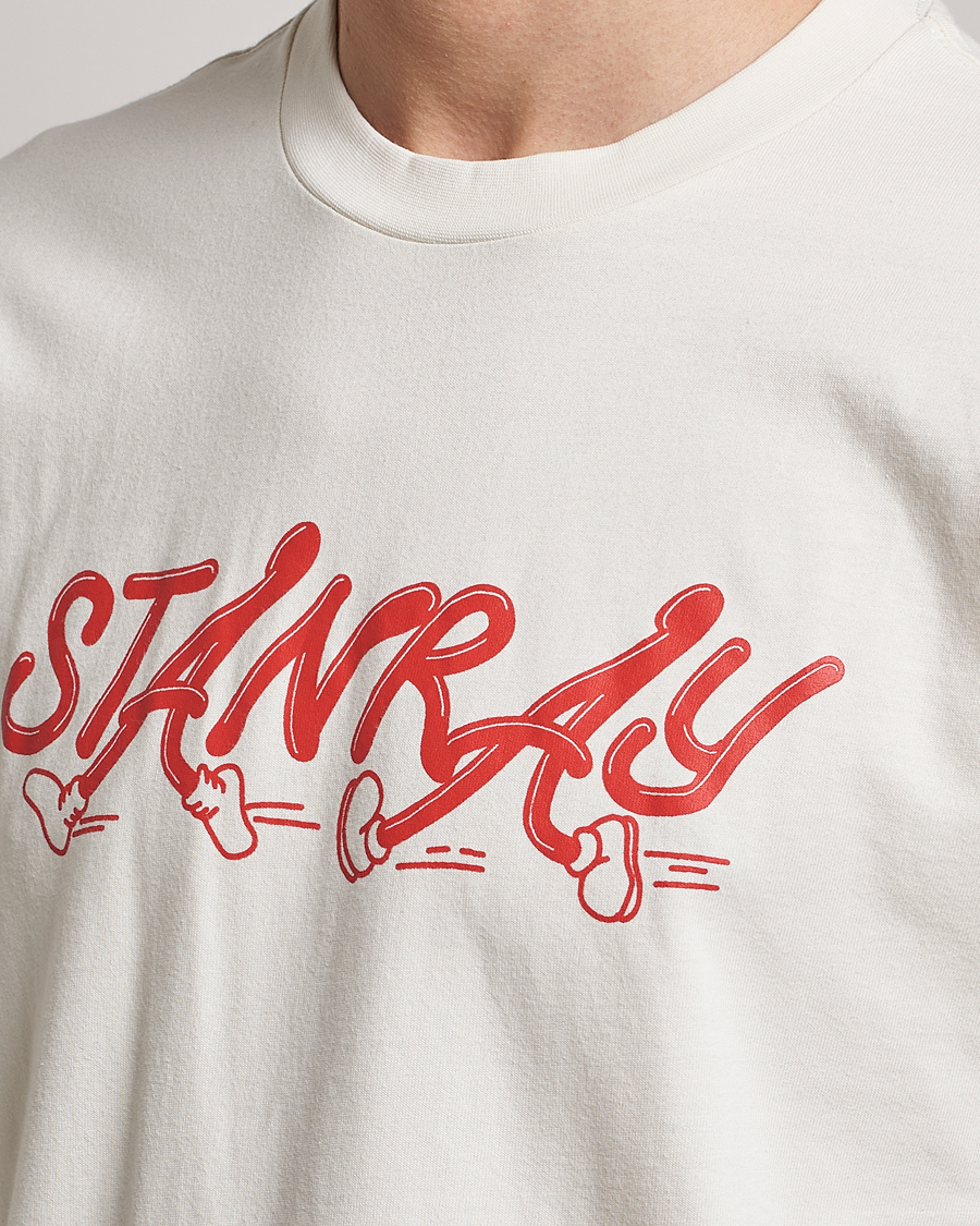 Homme | T-shirts | Stan Ray | Running Crew Neck T-Shirt Natural