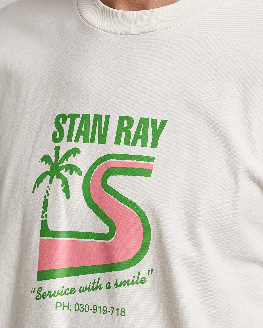 Homme | T-shirts | Stan Ray | Printed Crew Neck T-Shirt Natural