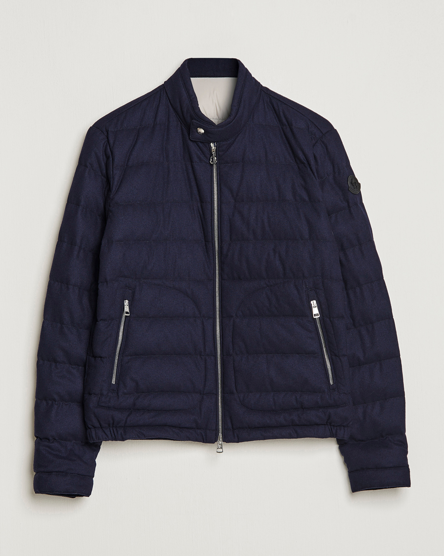 Homme | Manteaux Et Vestes | Moncler | Acorus Flannel Jacket Navy