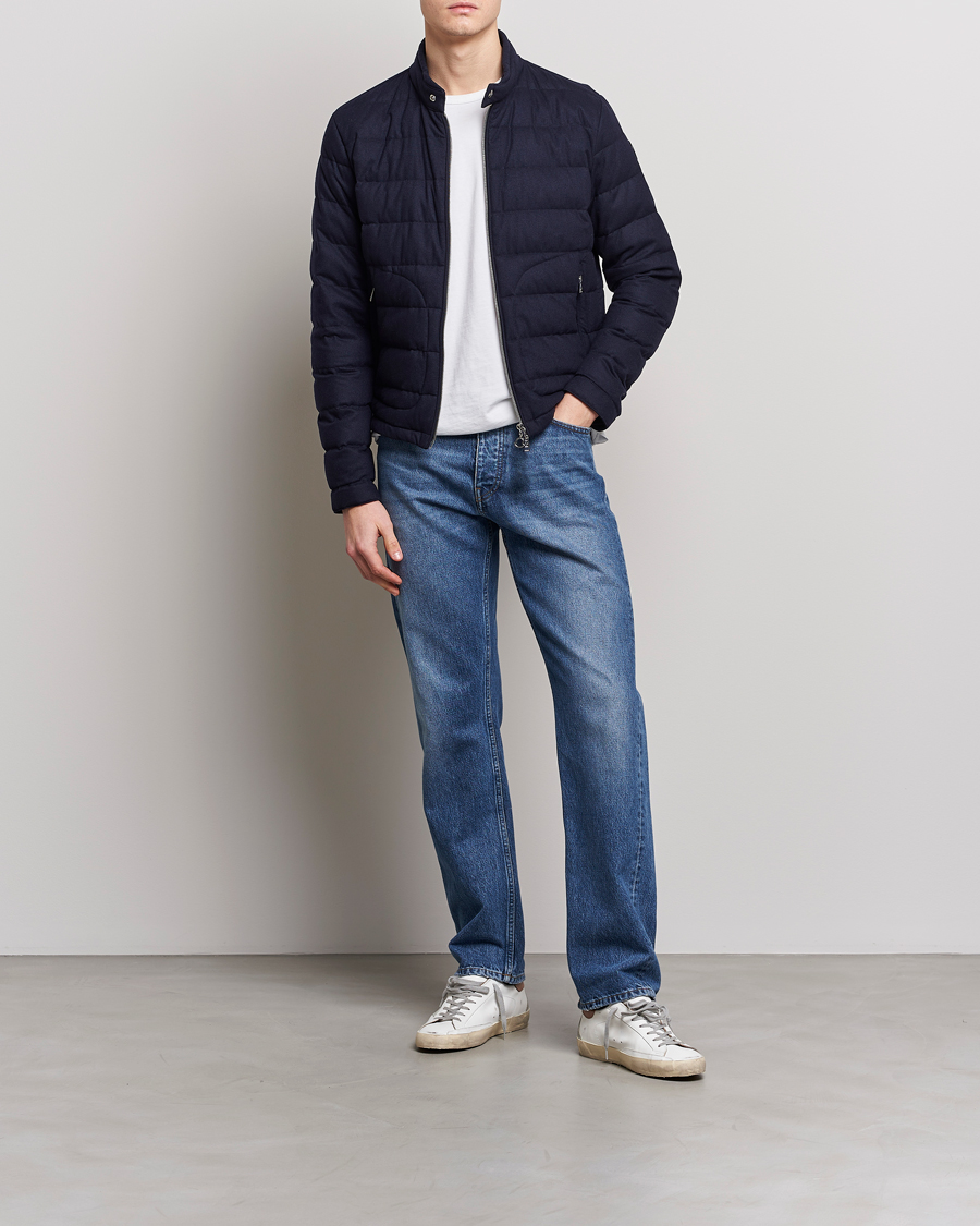 Homme | Manteaux Et Vestes | Moncler | Acorus Flannel Jacket Navy