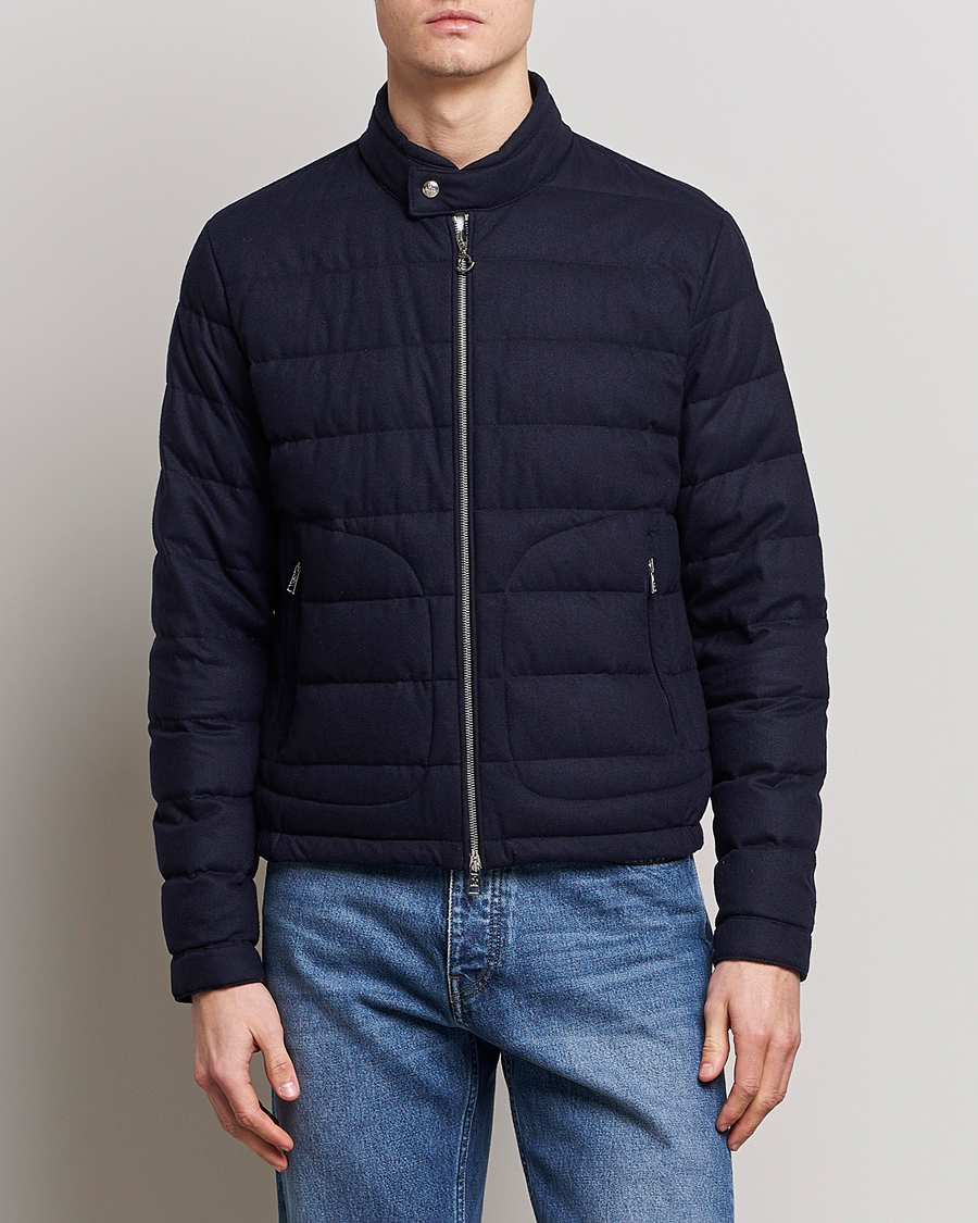 Homme | Manteaux Et Vestes | Moncler | Acorus Flannel Jacket Navy