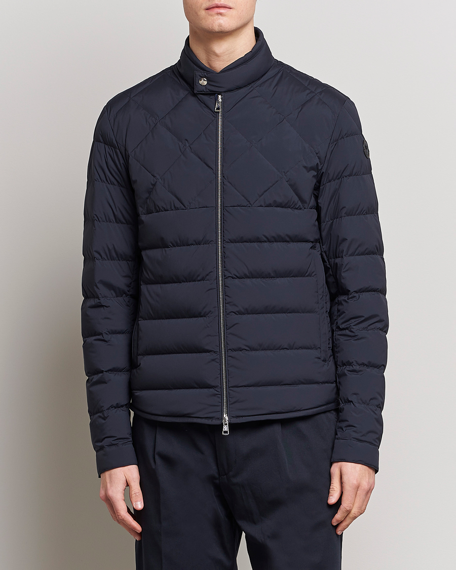 Homme | Manteaux Et Vestes | Moncler | Choquart Biker Jacket Navy