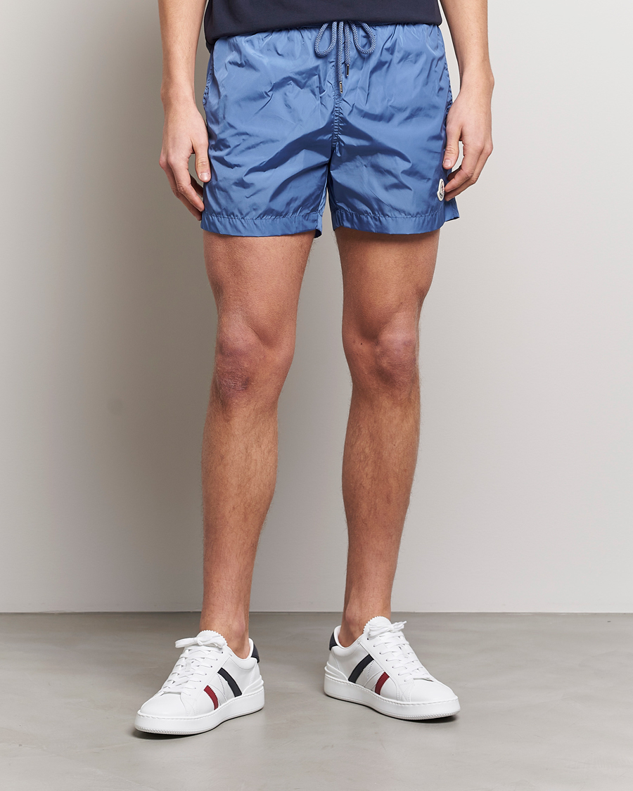 Homme | Maillots De Bain | Moncler | Nylon Swim Trunks Light Blue