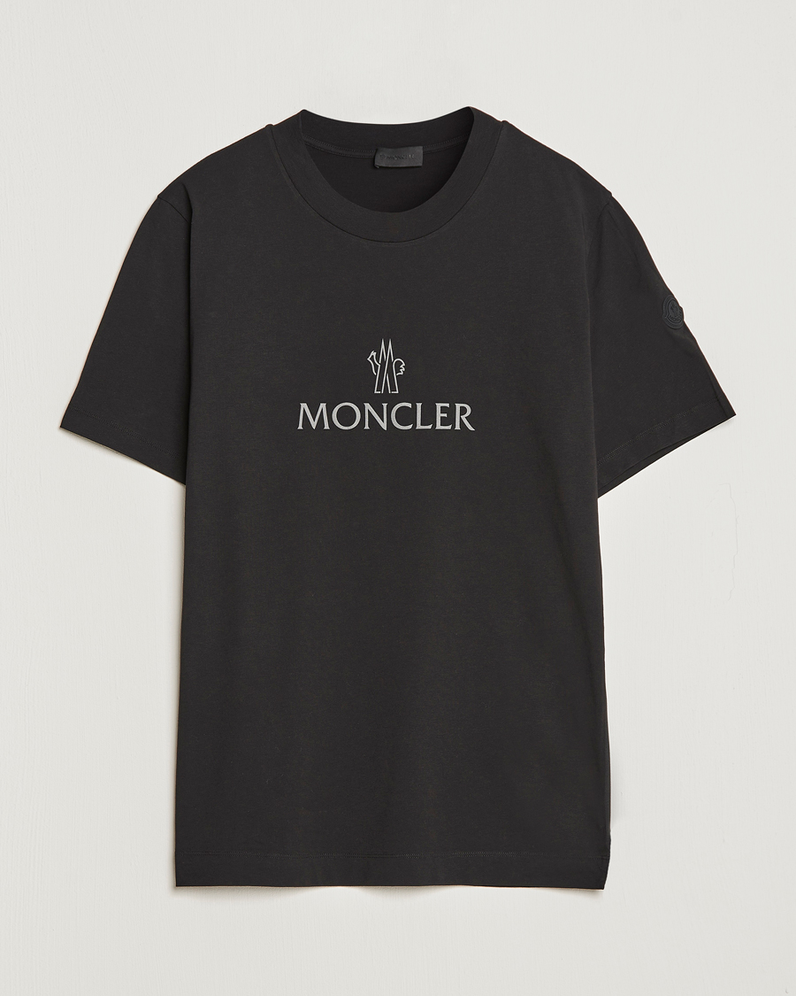 Homme | T-shirts | Moncler | Lettering T-Shirt Black