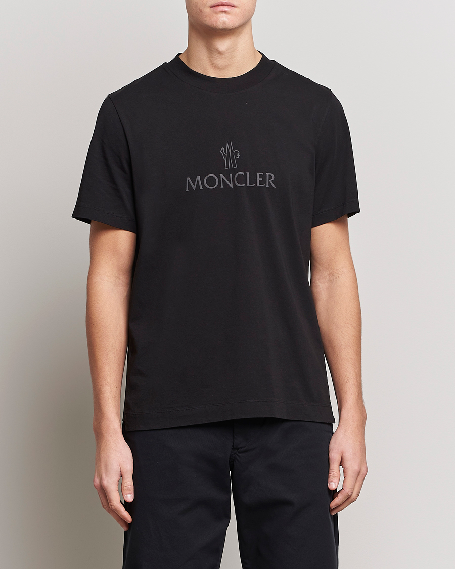 Homme | T-shirts | Moncler | Lettering T-Shirt Black