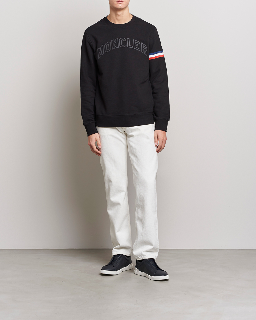Homme | Pulls Et Tricots | Moncler | Armband Logo Sweatshirt Black