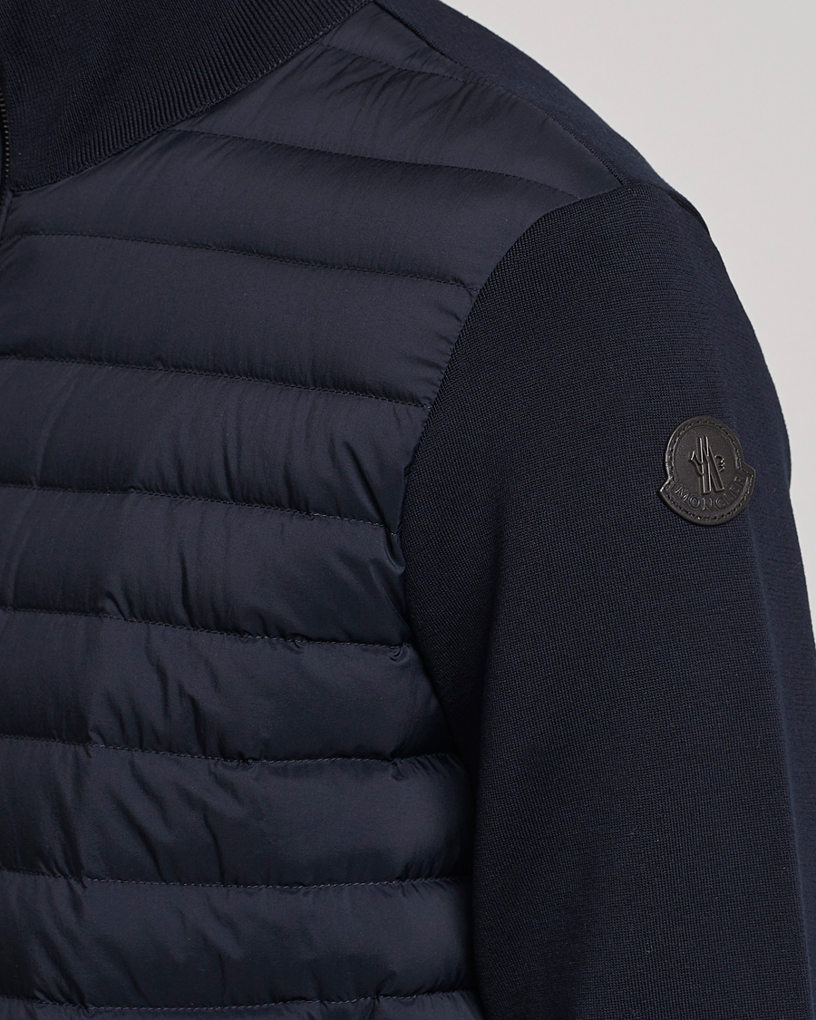 Homme | Pulls Et Tricots | Moncler | Hybrid Zip Cardigan Navy