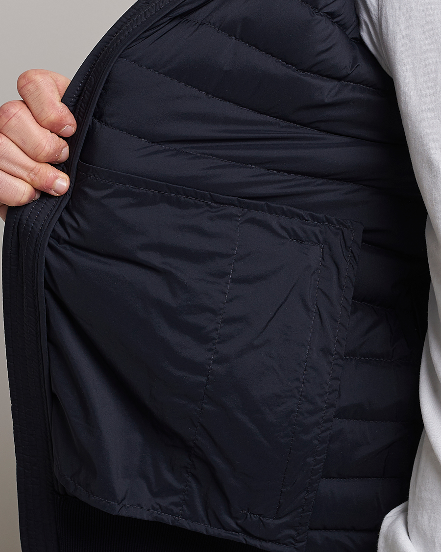 Homme | Pulls Et Tricots | Moncler | Hybrid Zip Cardigan Navy