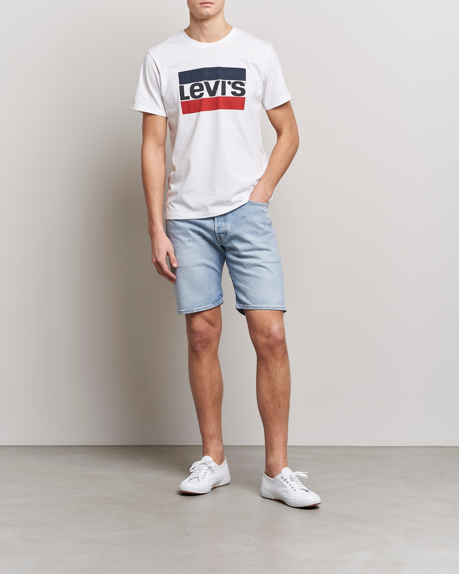 Homme | Shorts | Levi's | 501 Hemmed Denim Shorts Light Indigo Worn In