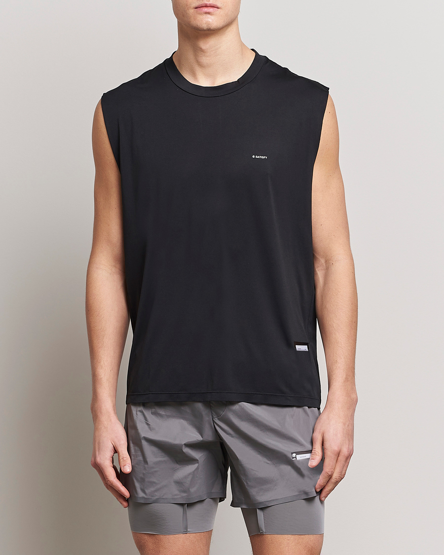 Homme | T-shirts | Satisfy | AuraLIte Muscle Tee Black