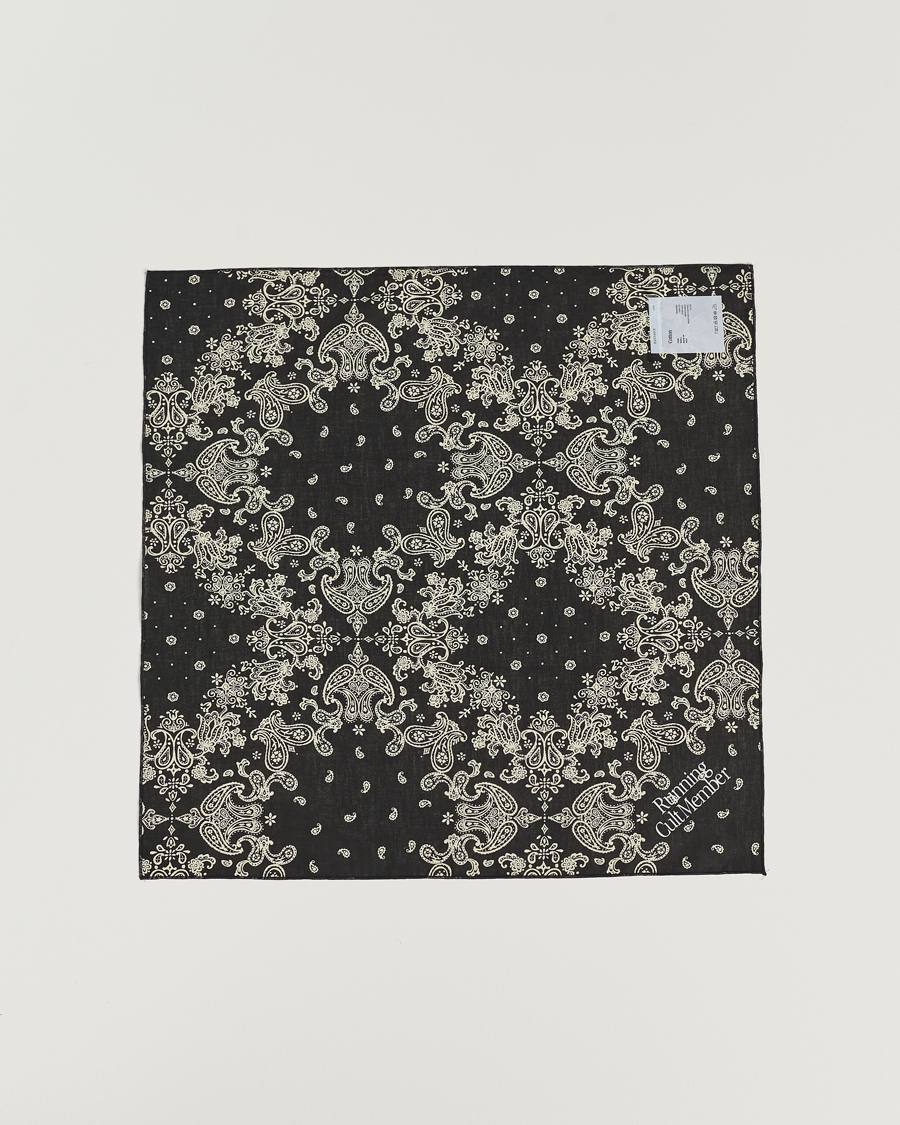 Homme | Satisfy Japanese Cotton Bandana Black | Satisfy | Japanese Cotton Bandana Black