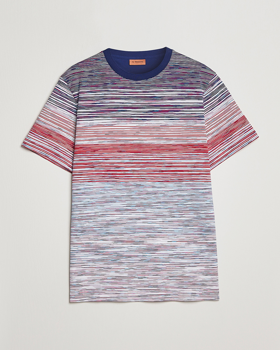 Homme | T-shirts | Missoni | Space Dye T-Shirt Violet/Light Blue