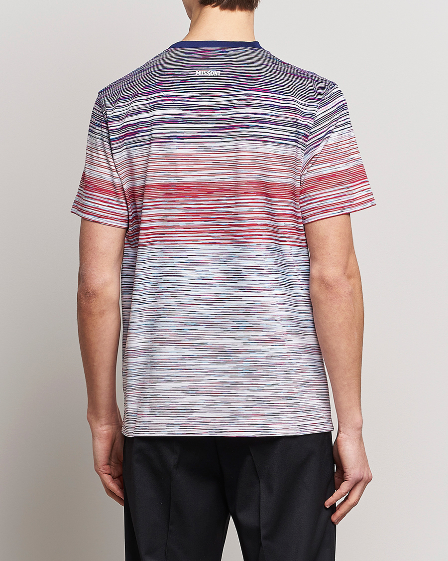Homme | T-shirts | Missoni | Space Dye T-Shirt Violet/Light Blue
