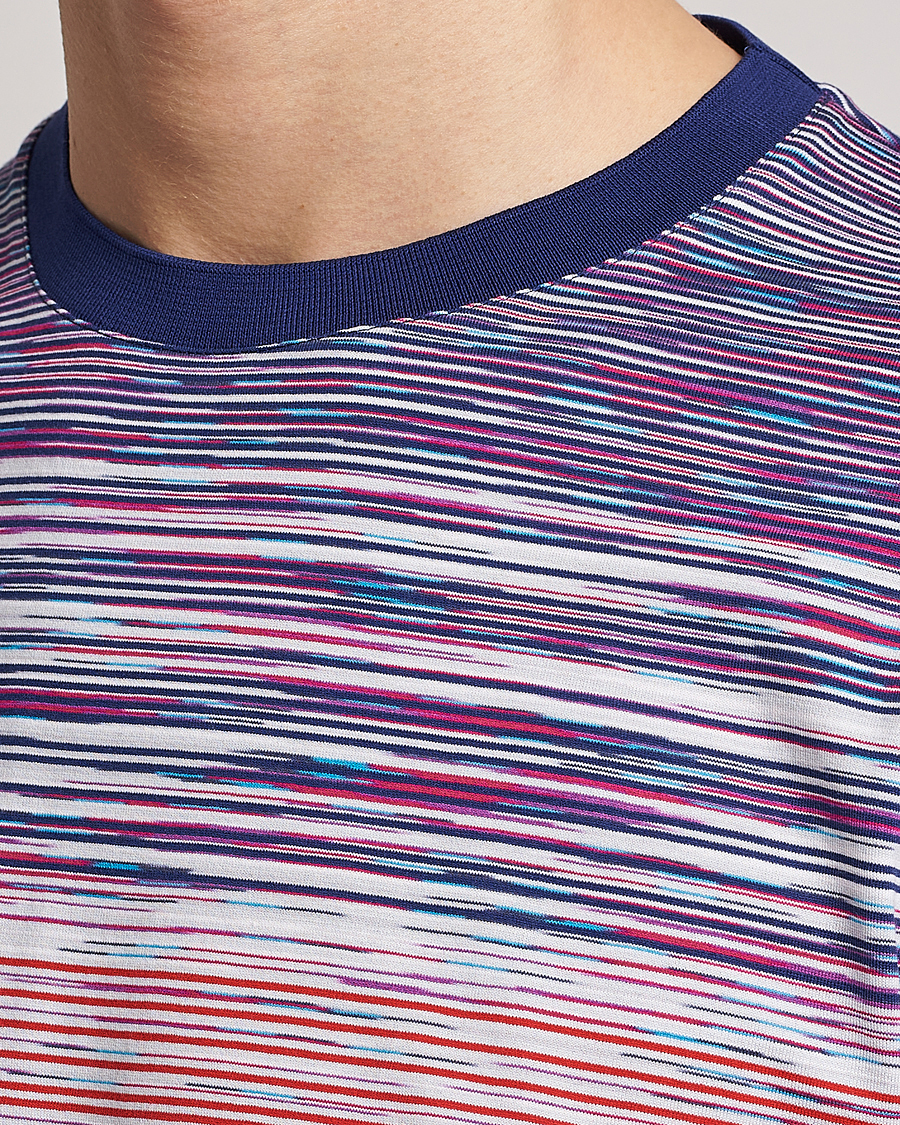 Homme | T-shirts | Missoni | Space Dye T-Shirt Violet/Light Blue