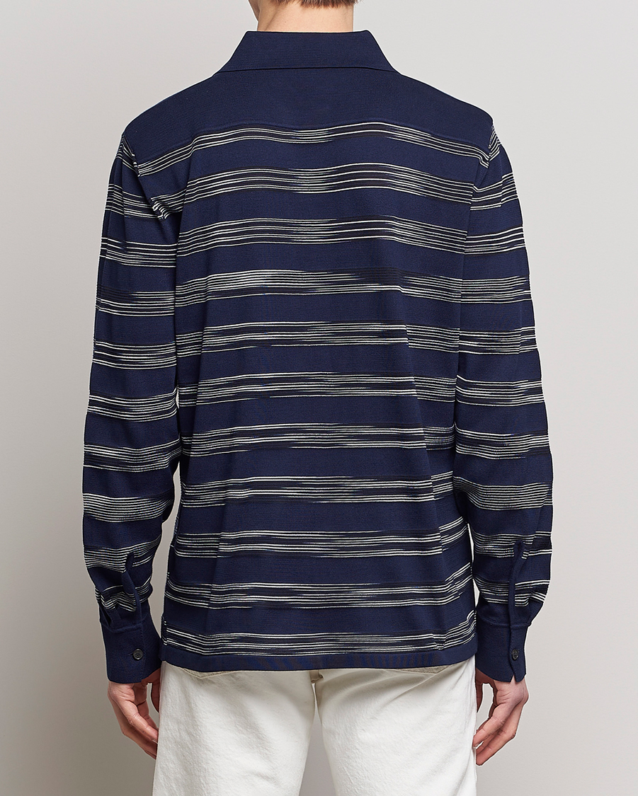 Homme | Chemises | Missoni | Space Dye Knitted Shirt Black/Navy