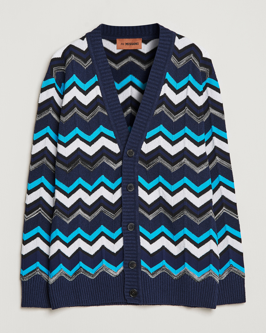 Homme | Pulls Et Tricots | Missoni | Maxi Cardigan  Navy/White
