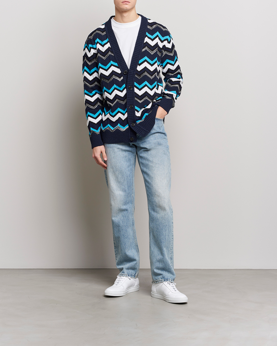 Homme | Pulls Et Tricots | Missoni | Maxi Cardigan  Navy/White