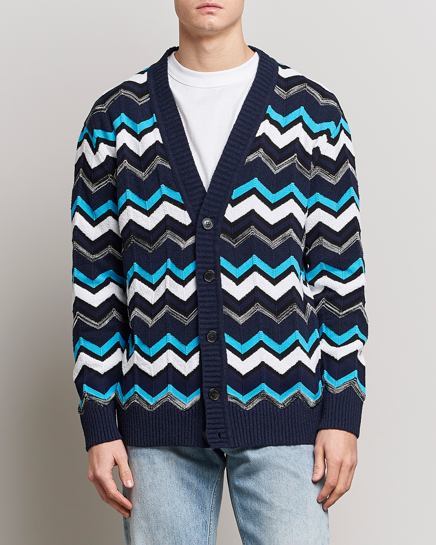 Homme | Pulls Et Tricots | Missoni | Maxi Cardigan  Navy/White