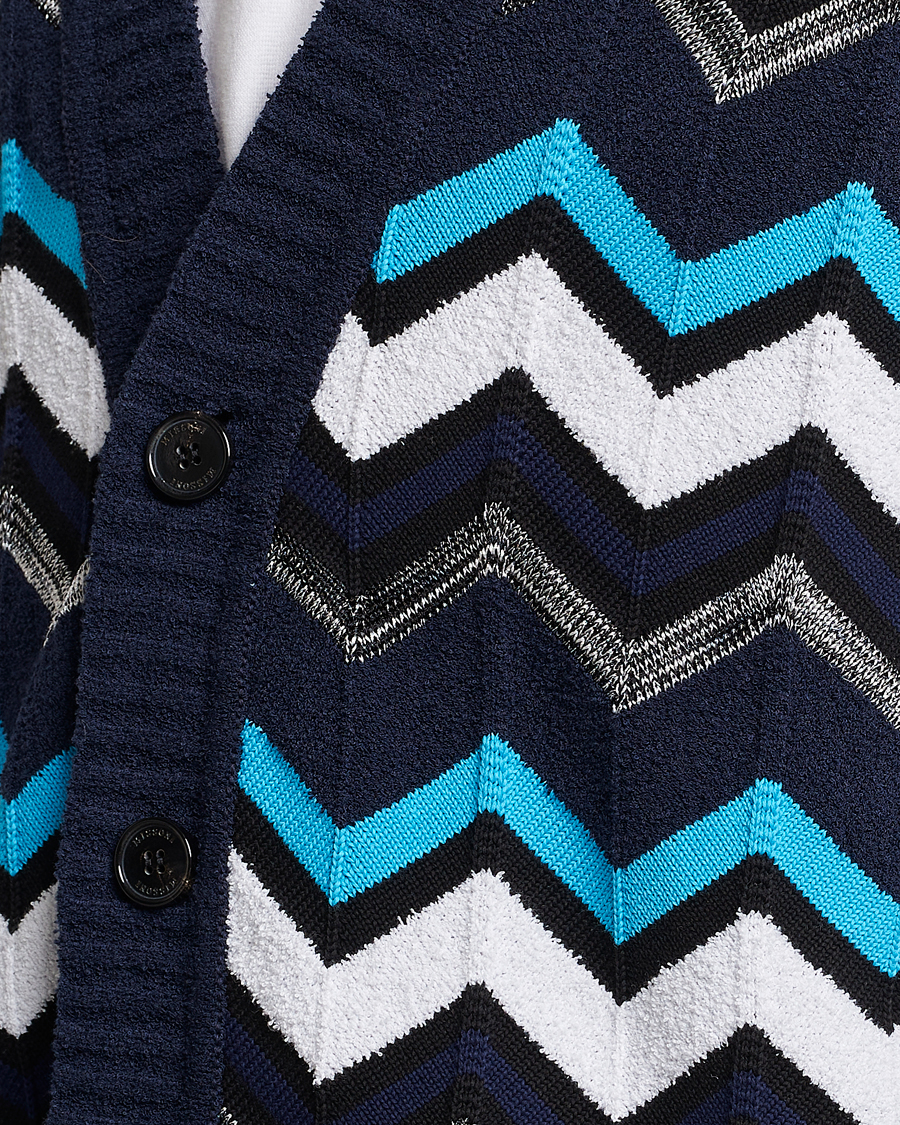 Homme | Pulls Et Tricots | Missoni | Maxi Cardigan  Navy/White