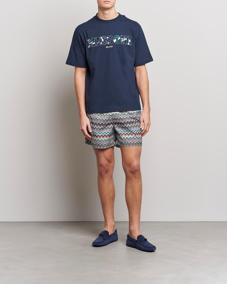 Homme | Maillots De Bain | Missoni | Zig Zag Swim Trunks Grey/Violet