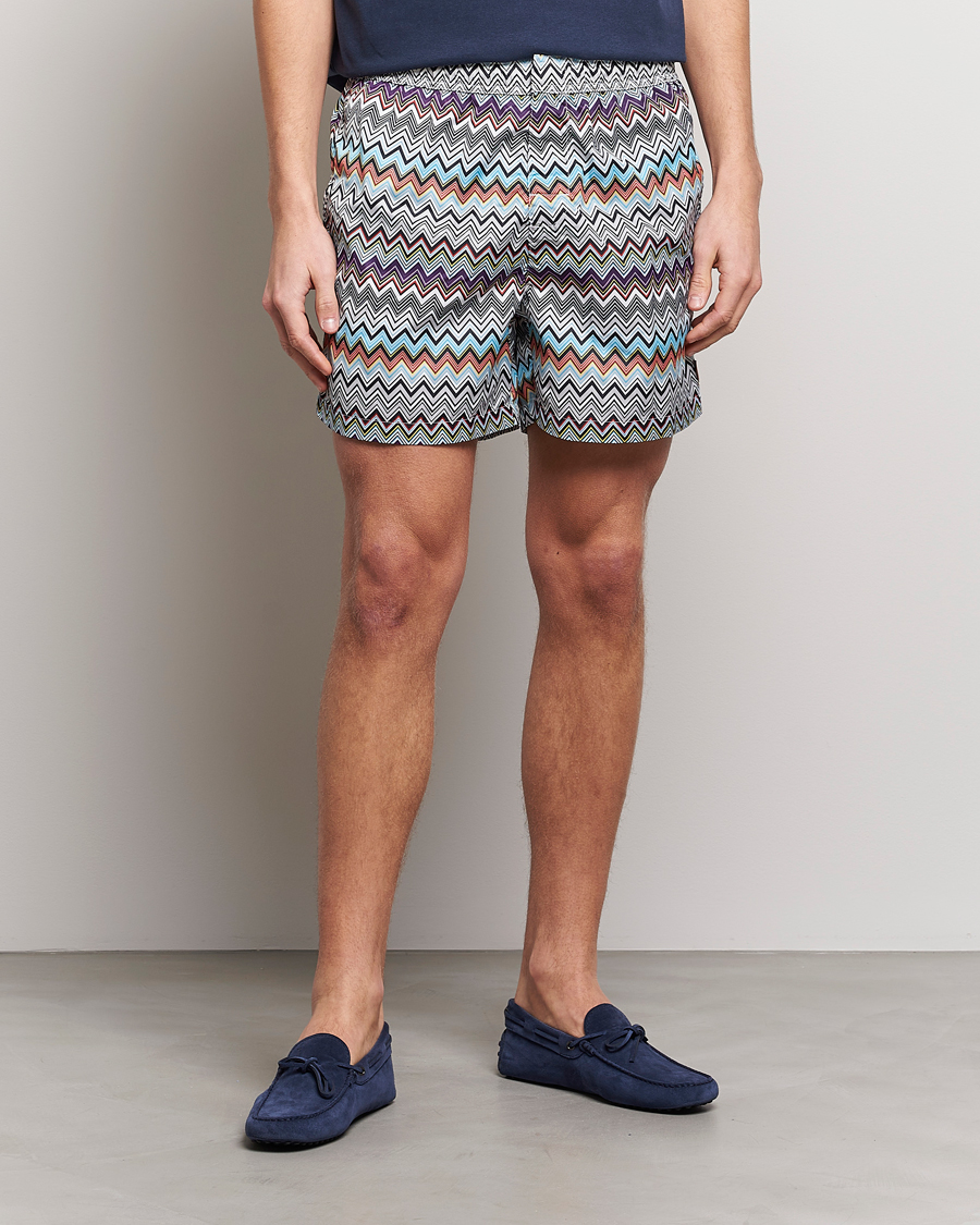 Homme | Maillots De Bain | Missoni | Zig Zag Swim Trunks Grey/Violet