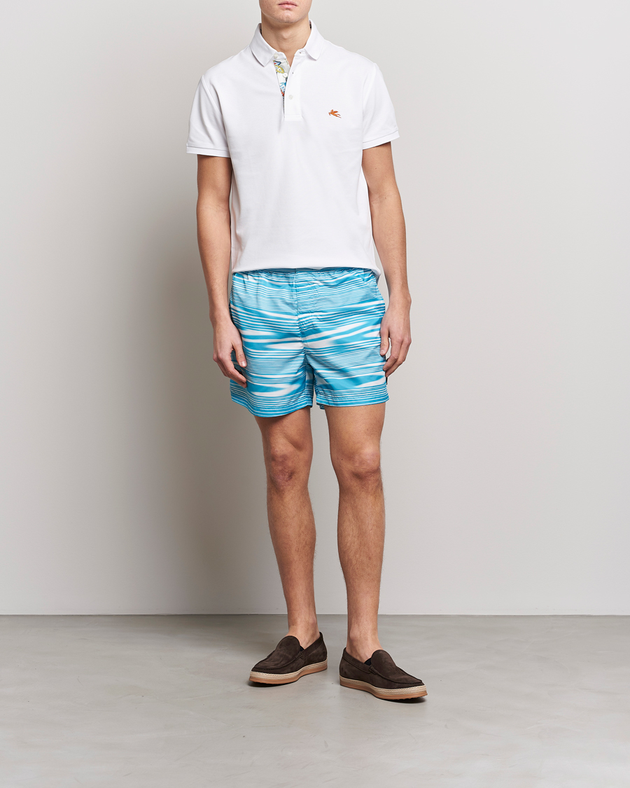 Homme | Maillots De Bain | Missoni | Space Dye Swim Trunks Light Blue