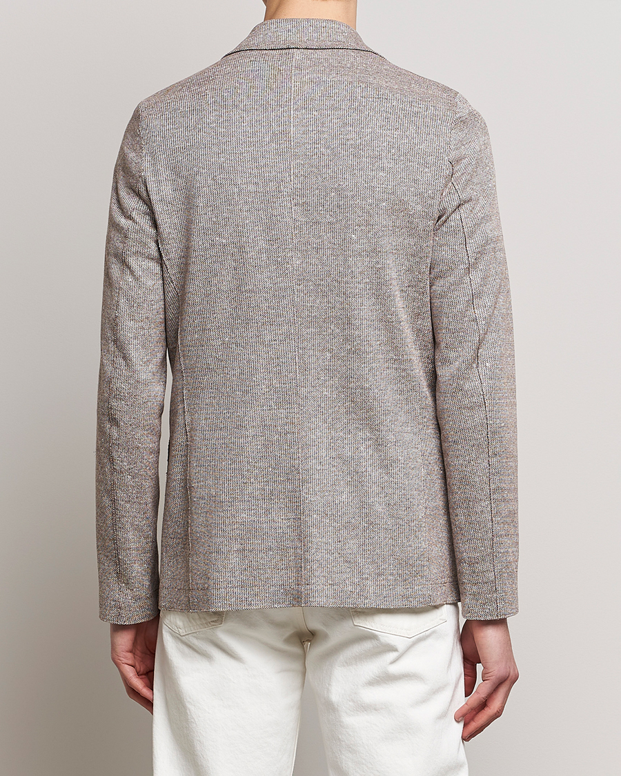 Homme | Blazers | Harris Wharf London | Linen Blend Blazer Tobacco
