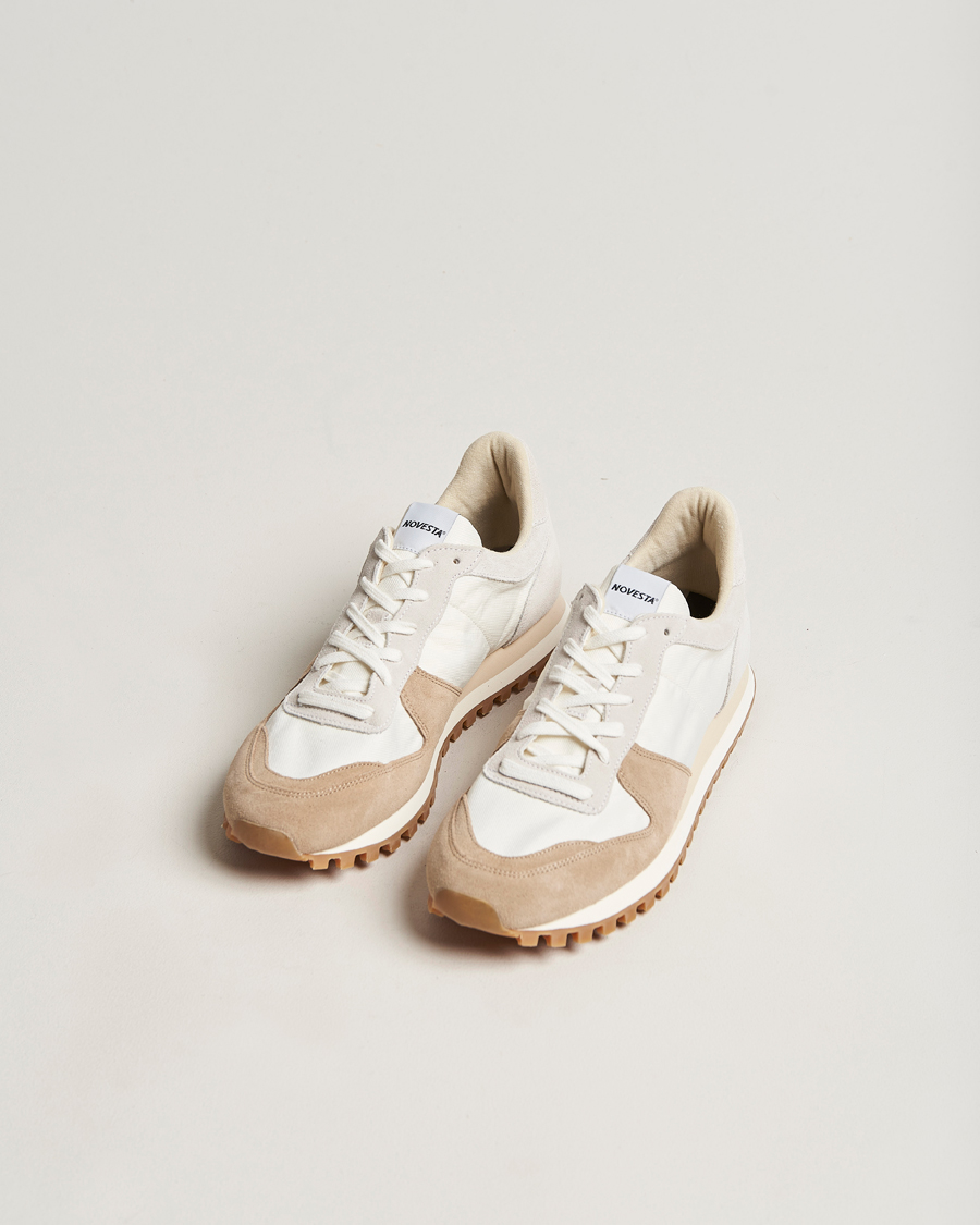 Homme | Baskets | Novesta | Marathon Trail Running Sneaker White/Beige