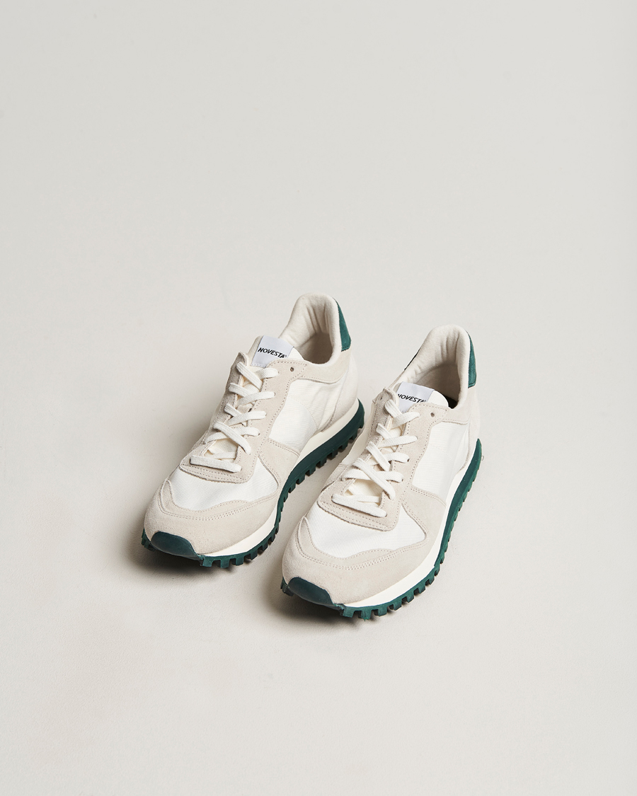 Homme | Novesta Marathon Trail Running Sneaker White/Green | Novesta | Marathon Trail Running Sneaker White/Green