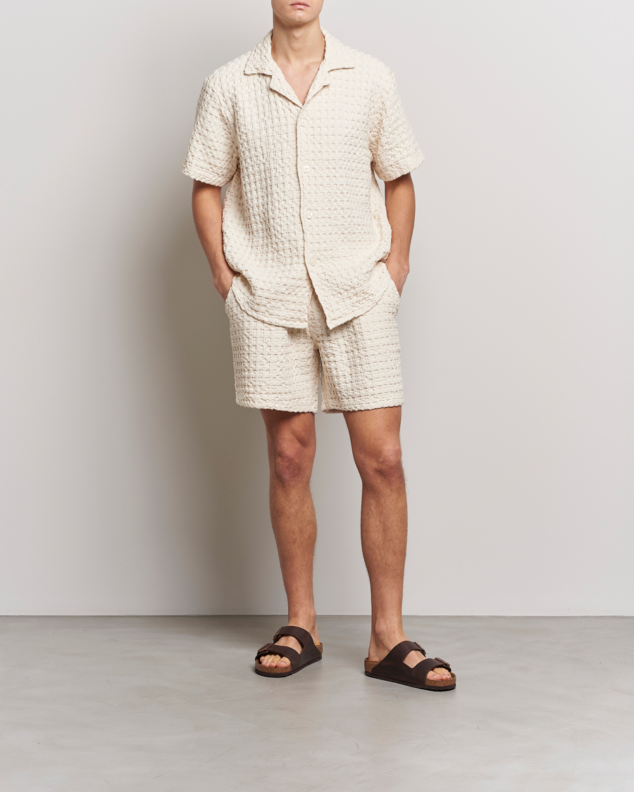 Homme | Chemises | OAS | Cuba Waffle Shirt Ecru