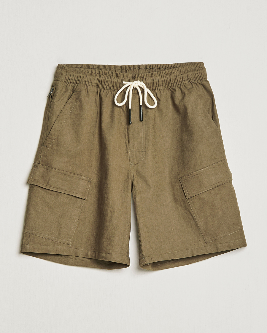 Homme | Shorts | OAS | Cargo Linen Shorts Army