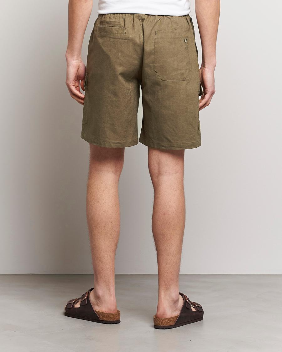 Homme | Shorts | OAS | Cargo Linen Shorts Army