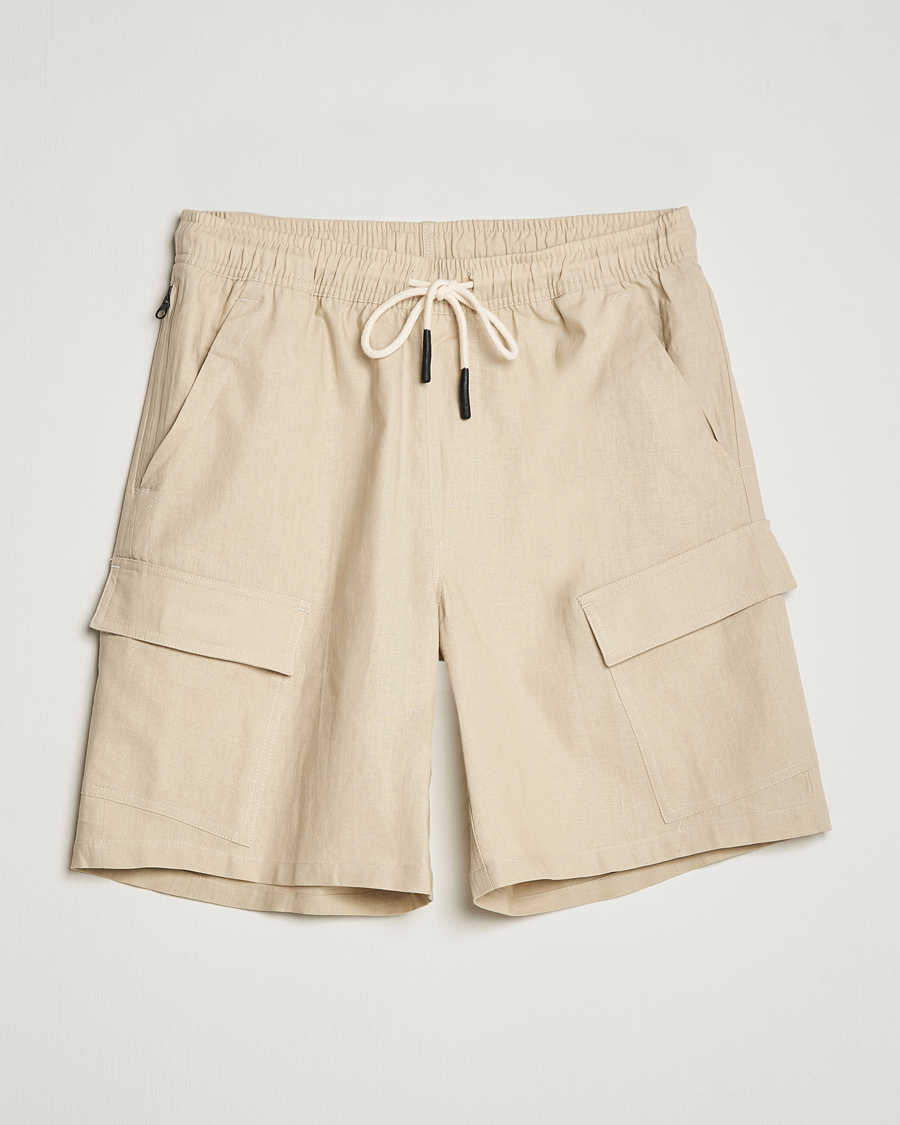 Homme | Shorts | OAS | Cargo Linen Shorts Beige
