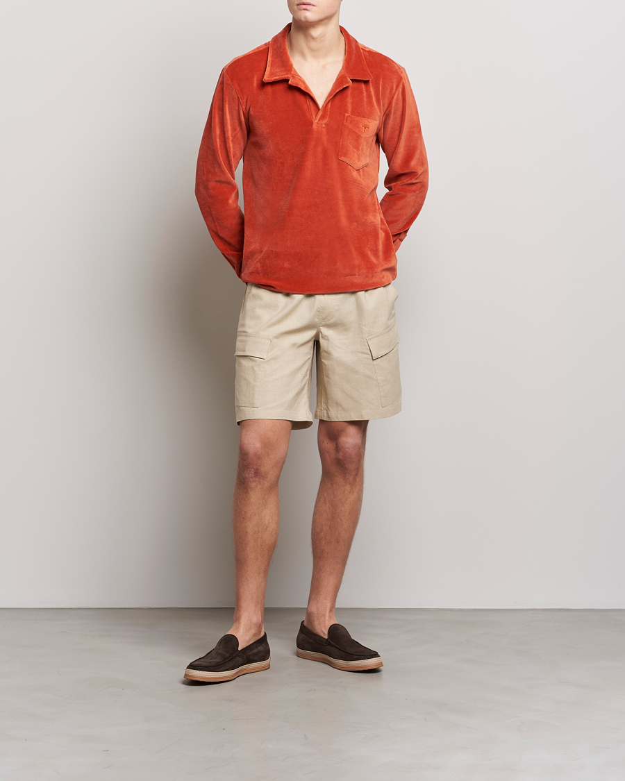 Homme | Shorts | OAS | Cargo Linen Shorts Beige