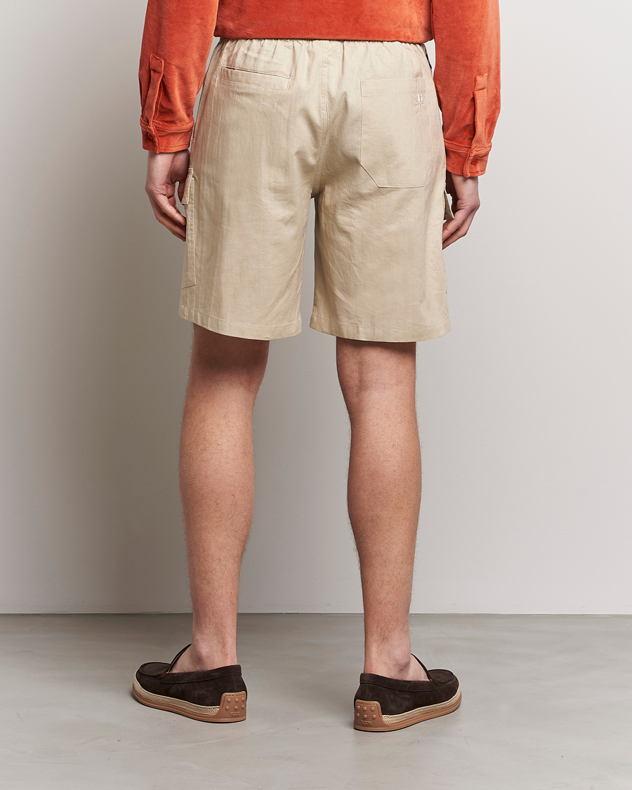Homme | Shorts | OAS | Cargo Linen Shorts Beige