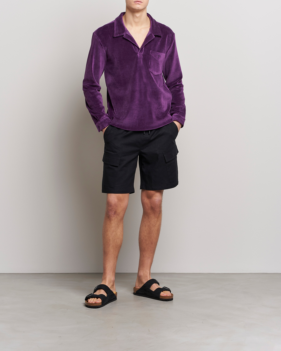 Homme | Shorts | OAS | Cargo Linen Shorts Black