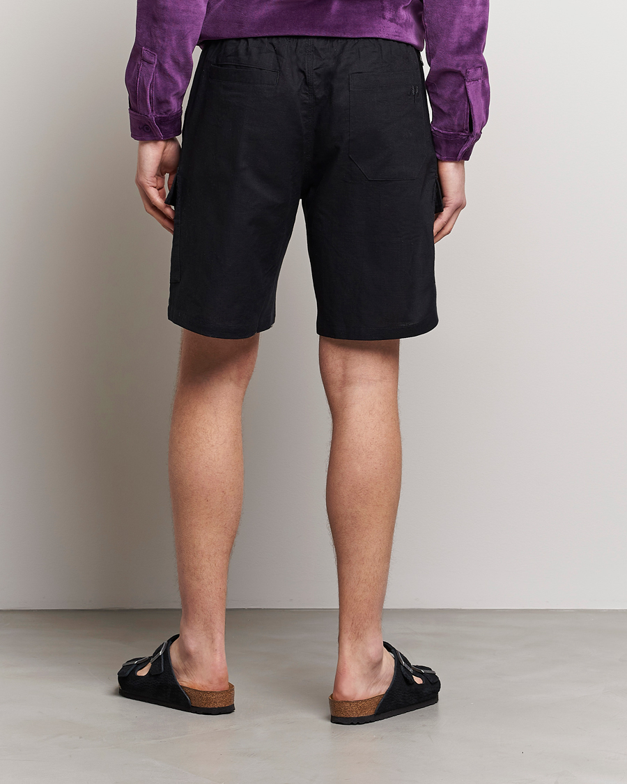 Homme | Shorts | OAS | Cargo Linen Shorts Black