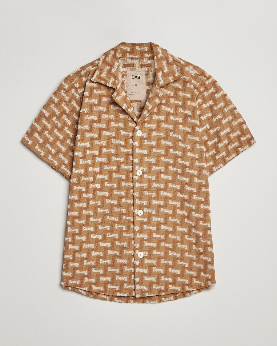Homme | Chemises | OAS | Terry Cuba Short Sleeve Shirt Camel