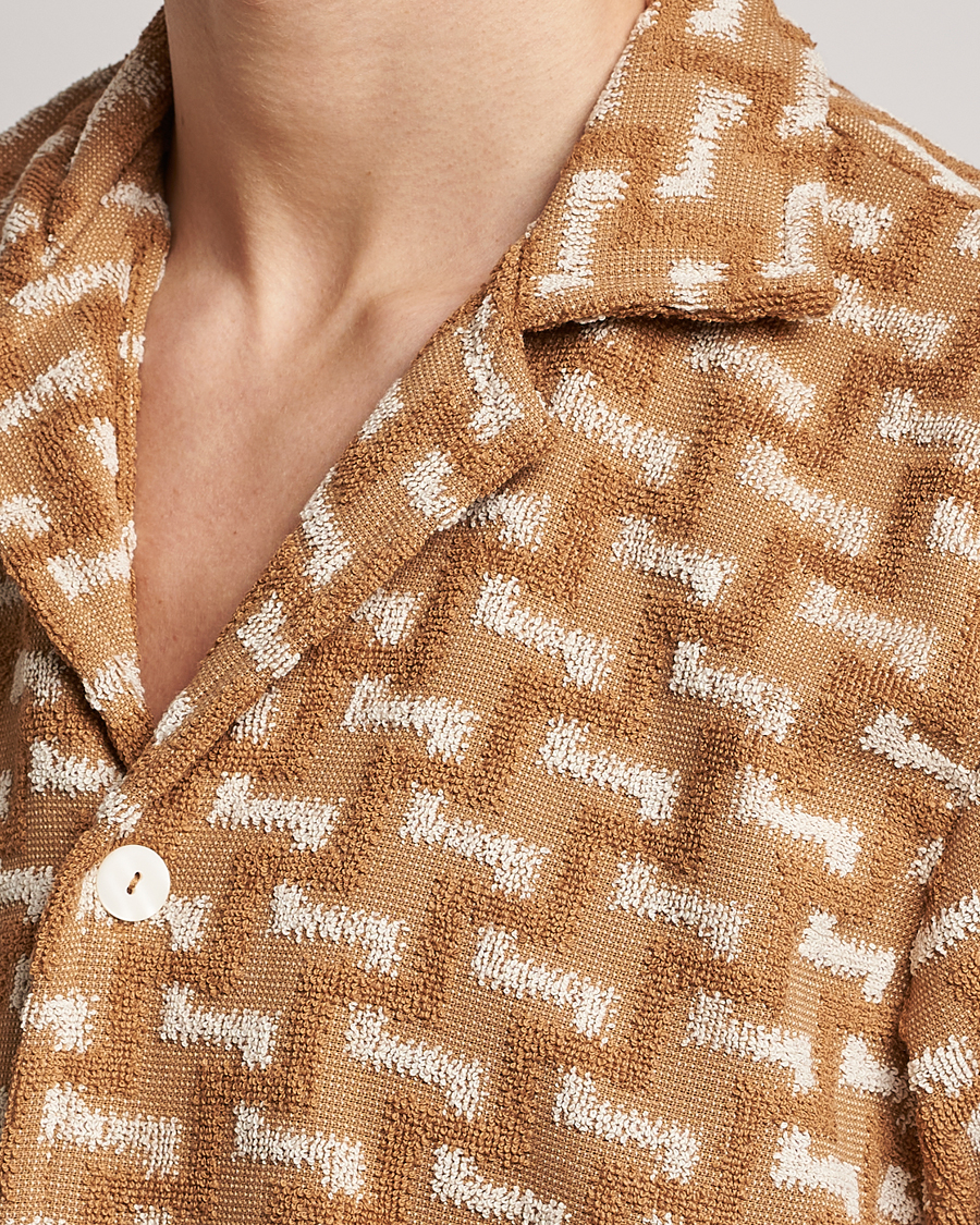 Homme | Chemises | OAS | Terry Cuba Short Sleeve Shirt Camel