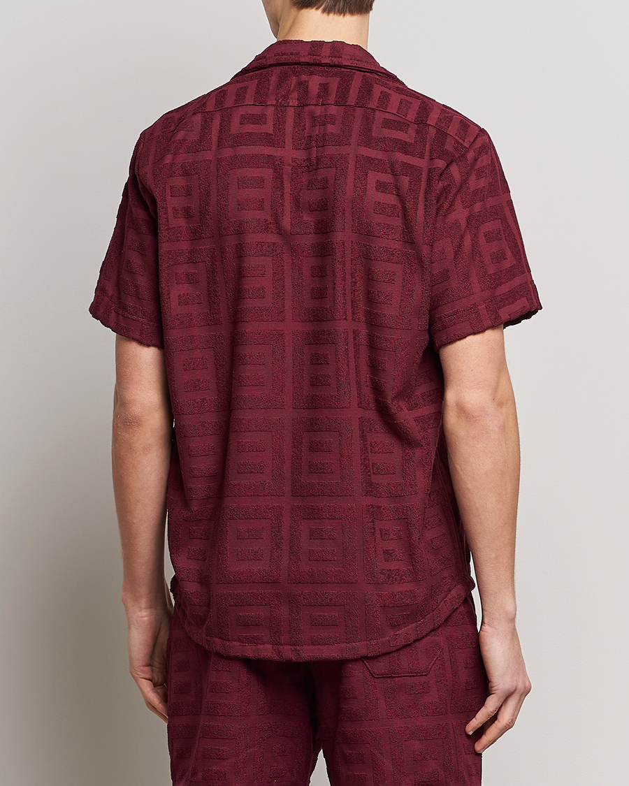 Homme | Chemises | OAS | Terry Cuba Short Sleeve Shirt Burgundy
