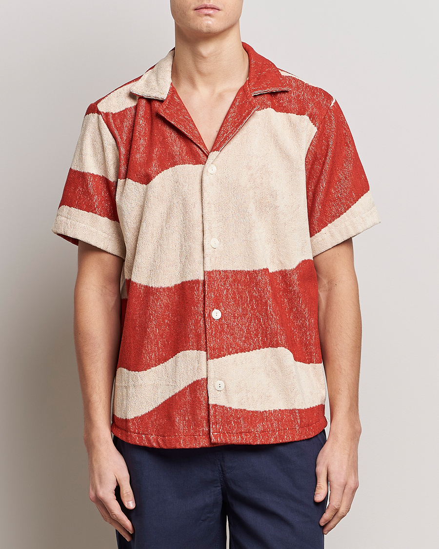 Homme | Chemises | OAS | Terry Cuba Short Sleeve Shirt Amber Dune